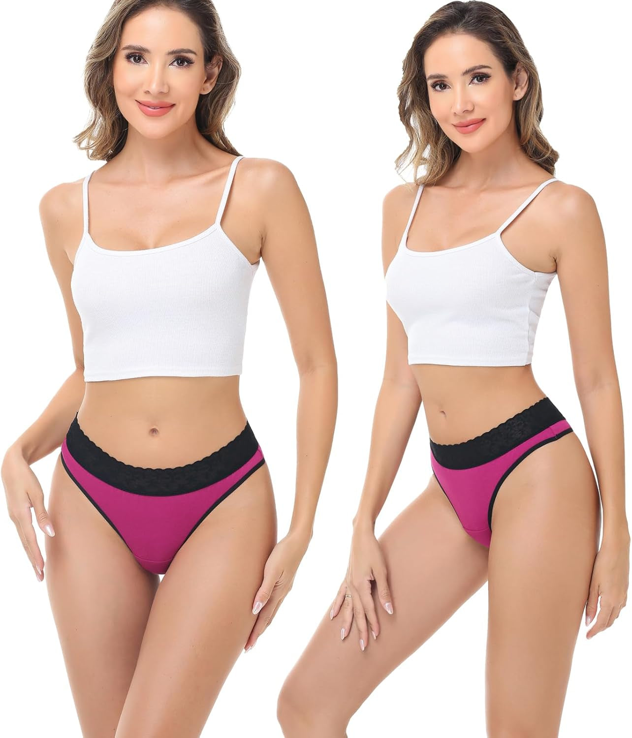ADOVAKKER seamless lace thong panties comfort fit