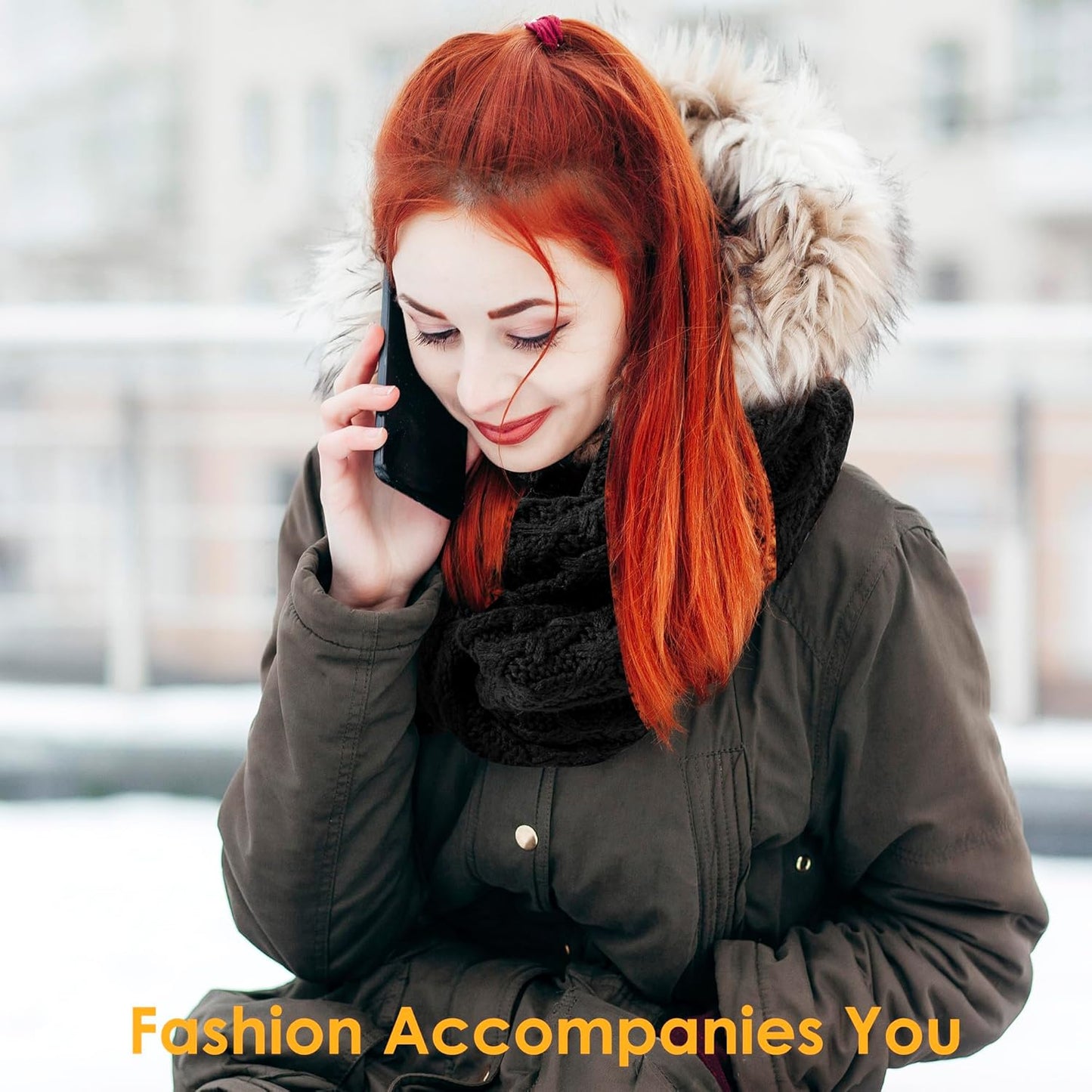 PAGE ONE Women'S Ribbed Knit Scarf Winter Warm Long Big Wrap Cashmere Wool Thick Large Chunky Scarf for Women