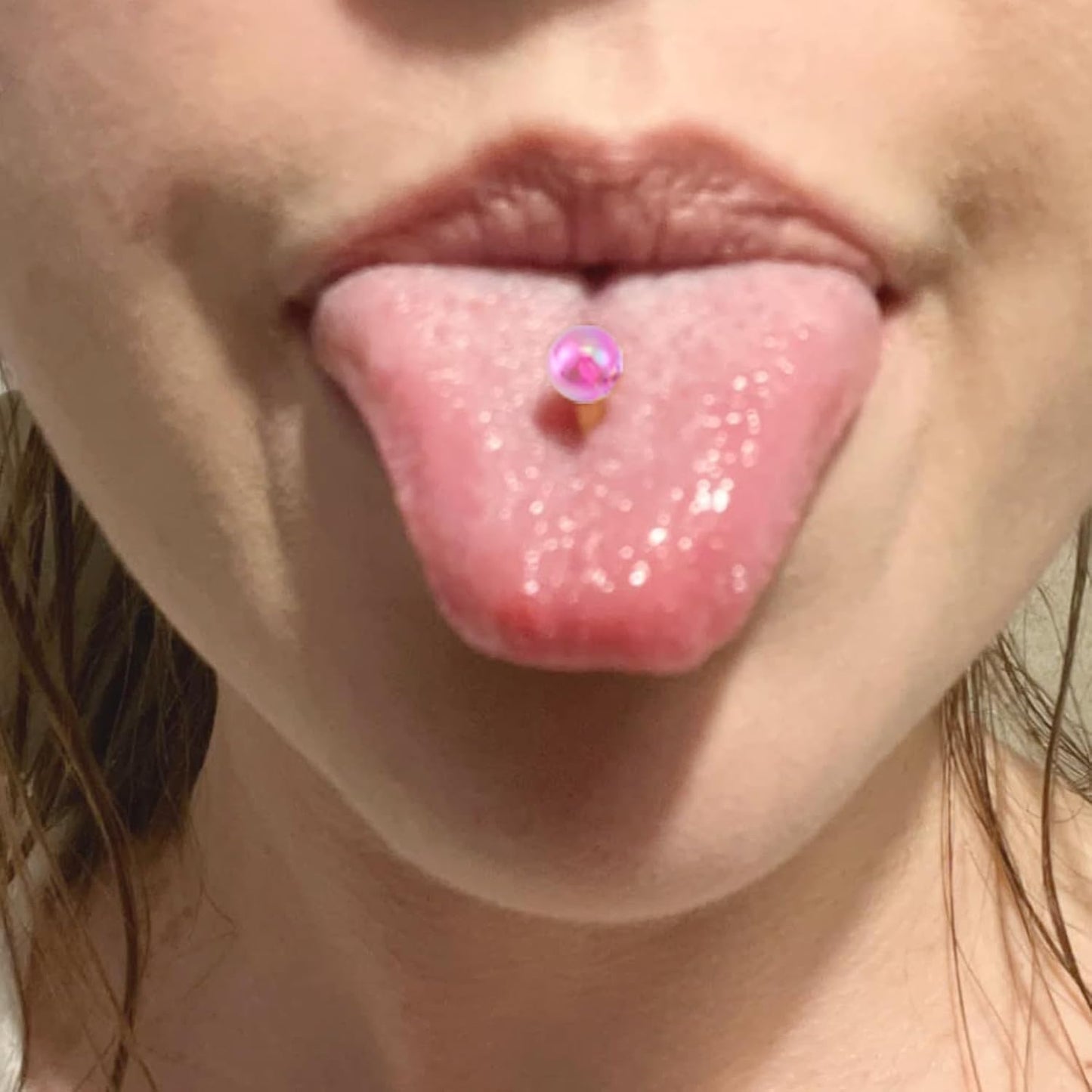 20Pcs 14G Mix-Color Stainless Steel Straight Barbell Tongue Rings Bars Piercing 5/8" Length Acrylic Glow in Dark Flexible Retainer Body Jewelry for Women Men