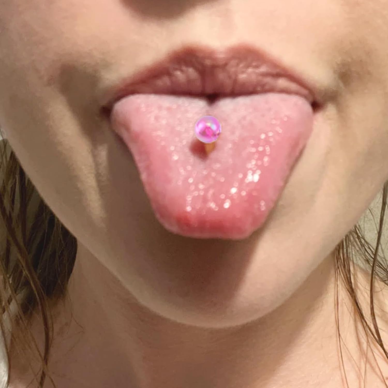 20Pcs 14G Mix-Color Stainless Steel Straight Barbell Tongue Rings Bars Piercing 5/8" Length Acrylic Glow in Dark Flexible Retainer Body Jewelry for Women Men