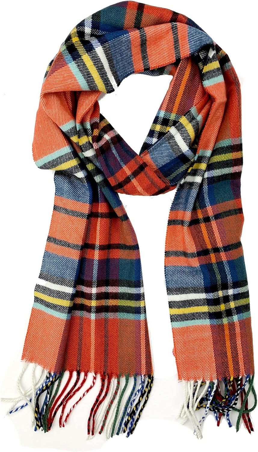 Plum Feathers Super Soft Luxurious Cashmere Feel Unisex for Men and Women Winter Scarf