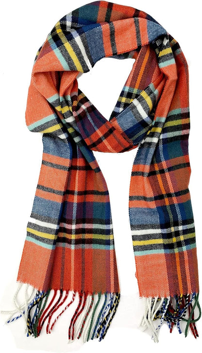 Plum Feathers Super Soft Luxurious Cashmere Feel Unisex for Men and Women Winter Scarf