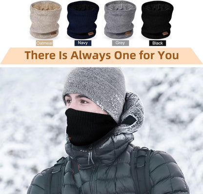 Winter Neck Gaiters for Men 3 Pack,Neck Warmer Men Women with Thermal Thick Warm Fleece Lined Cold Weather