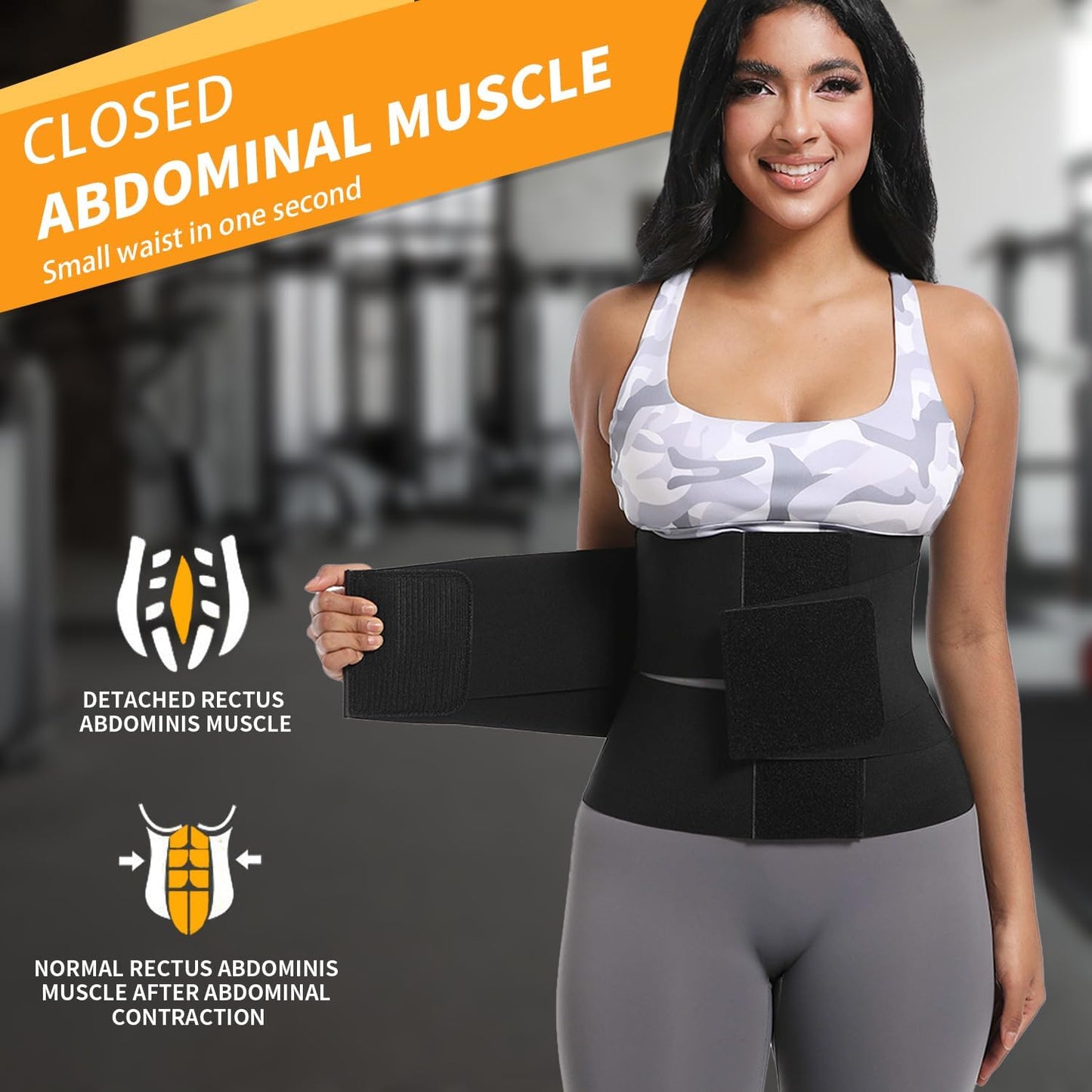 Women wearing waist trainer corset during workout session