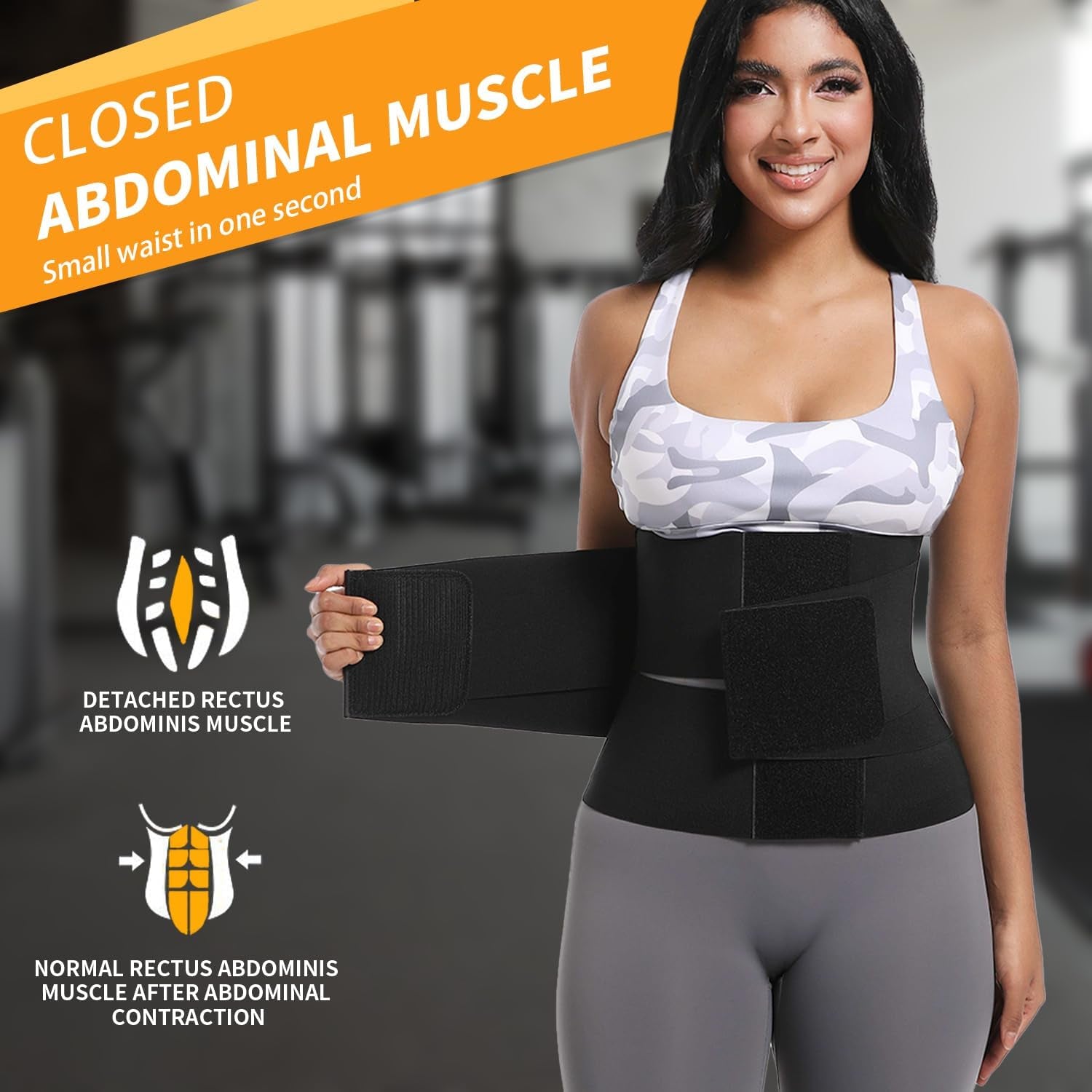 Women wearing waist trainer corset during workout session