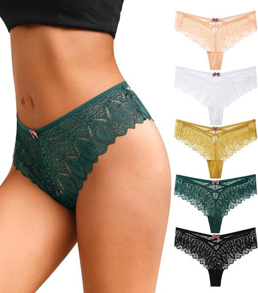 J-Pone sexy lace thong with high waisted design detail
