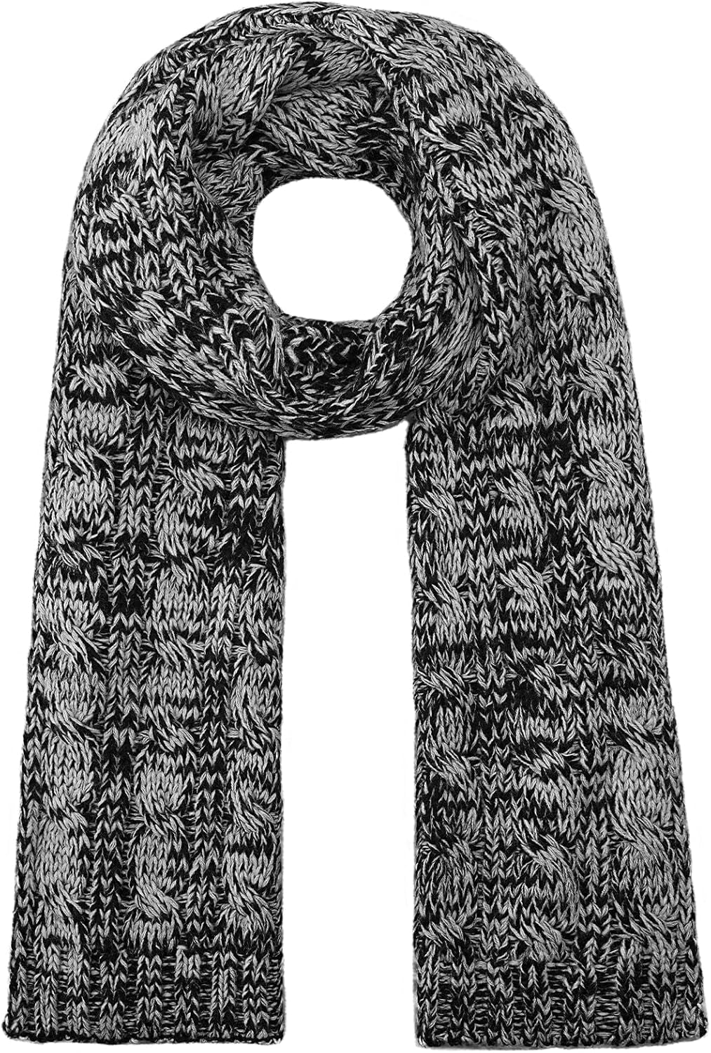 Passionbility Winter Scarf for Women Warm Winter Knit Scarf Cable Chunky Soft Scarves for Cold Weather