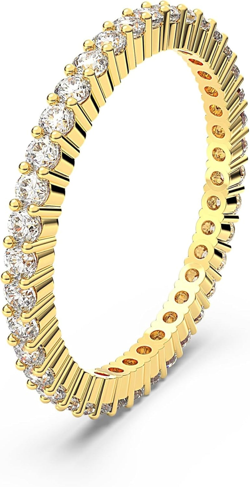 4mm gold love ring with cubic zirconia stone