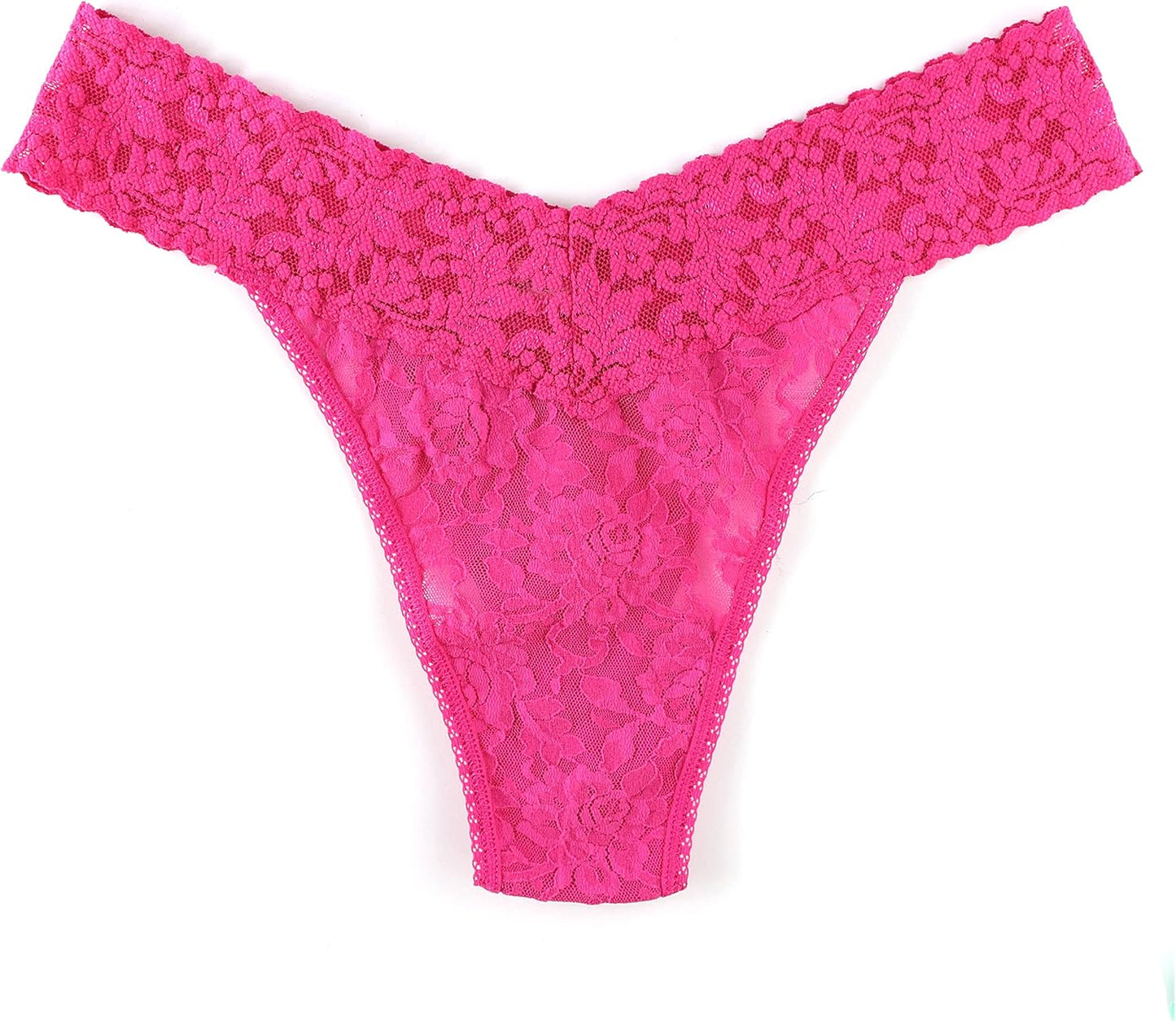 Five pair lingerie pack of Hanky Panky lace thongs