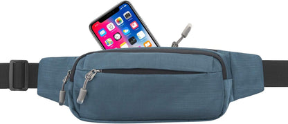 Fanny pack packed with phone, keys, and water bottle