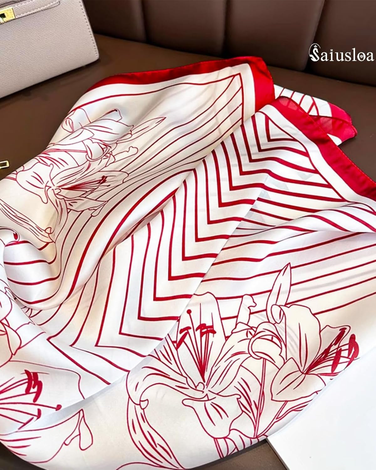 Neck Scarf for Womens Silky Head Scarves Hair Bandanas Square Scarf Fashion Accessories Lightweight