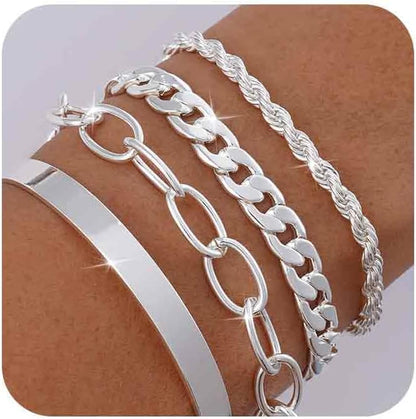 Gold filled bangles jewelry gift set display