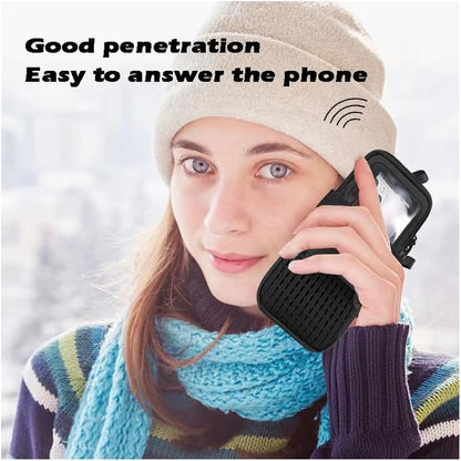 Close-up of phone holder armband padding and comfort features