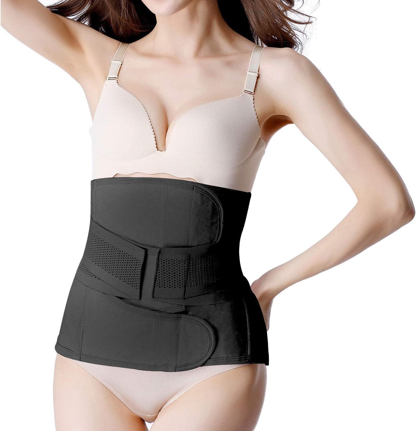 Stretchy belly wrap shapewear for postpartum tummy support