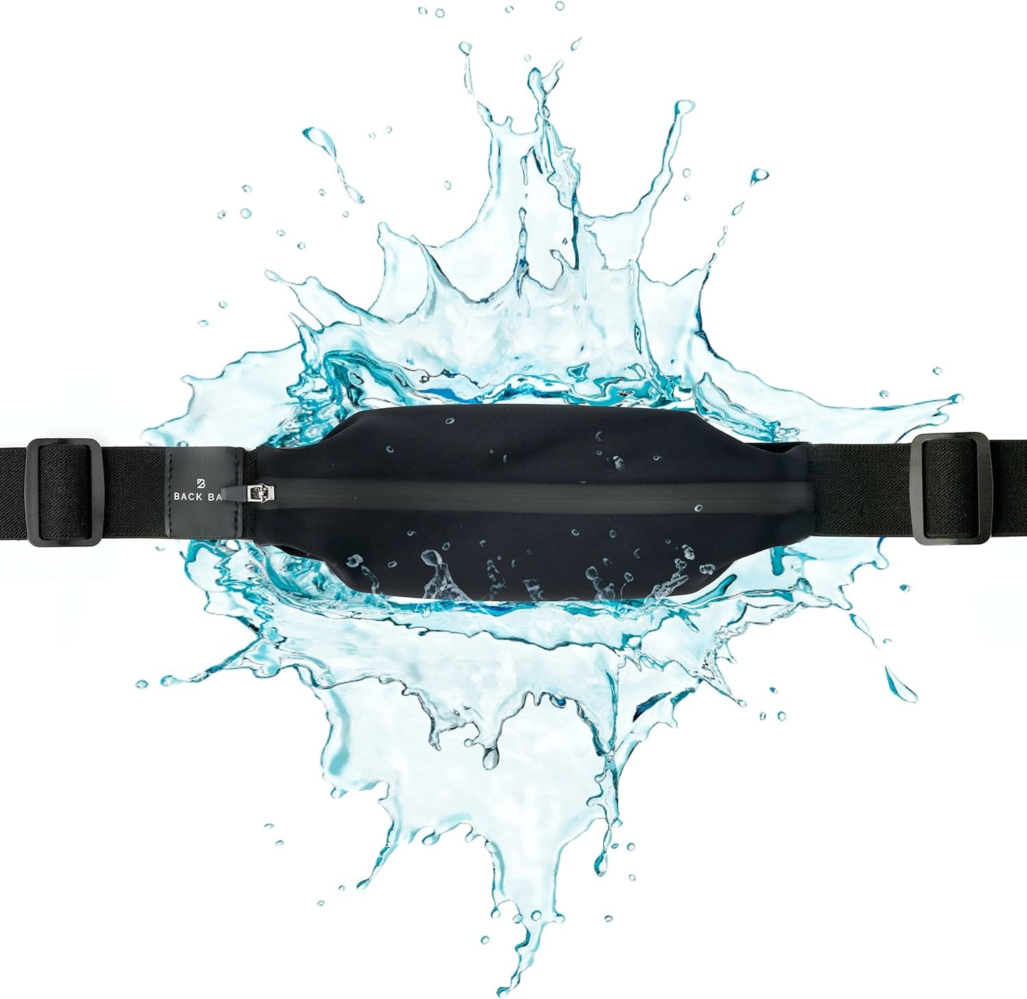 Back Bay running belt worn around waist on male runner