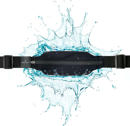 Back Bay running belt worn around waist on male runner