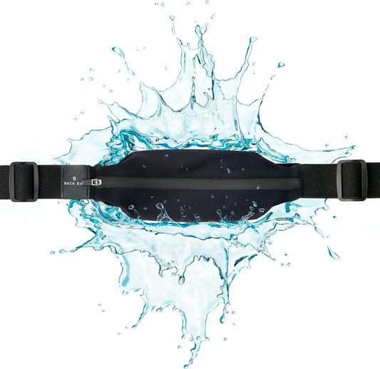 Back Bay running belt worn around waist on male runner