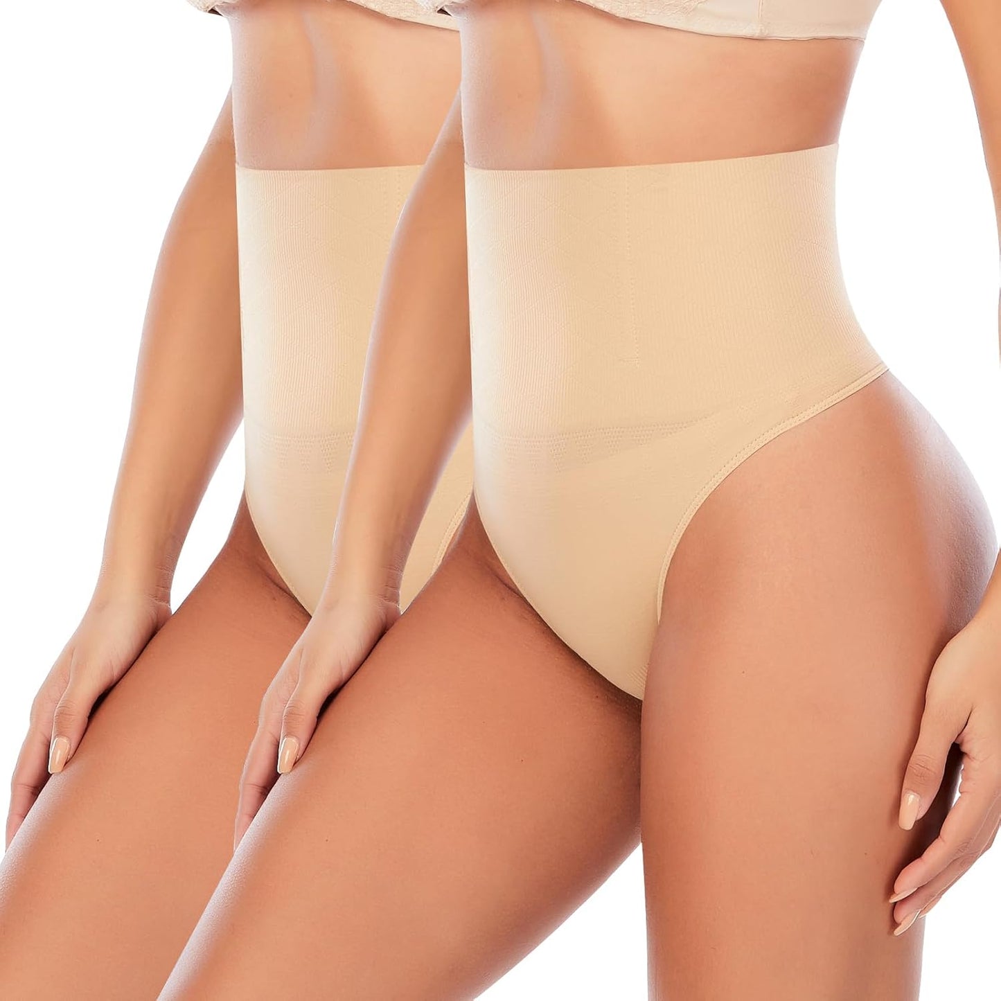 Werena Tummy Control Thong Shapewear for Women Seamless Shaping Thong Panties Body Shaper Underwear
