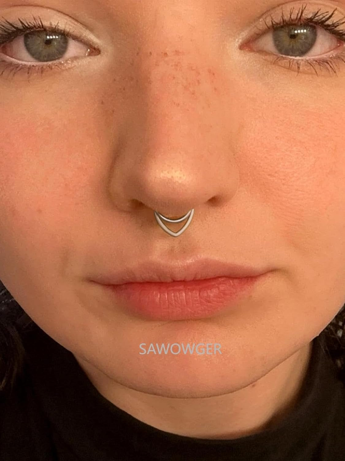 16G Titanium Septum Rings Double Septum Jewelry Daith Piercing Jewelry Silver Gold Hinged Segment Helix Clicker Piercing Jewelry 8 Mm 10 Mm Seamless Ring Hypoallergenic Jewellery for Her