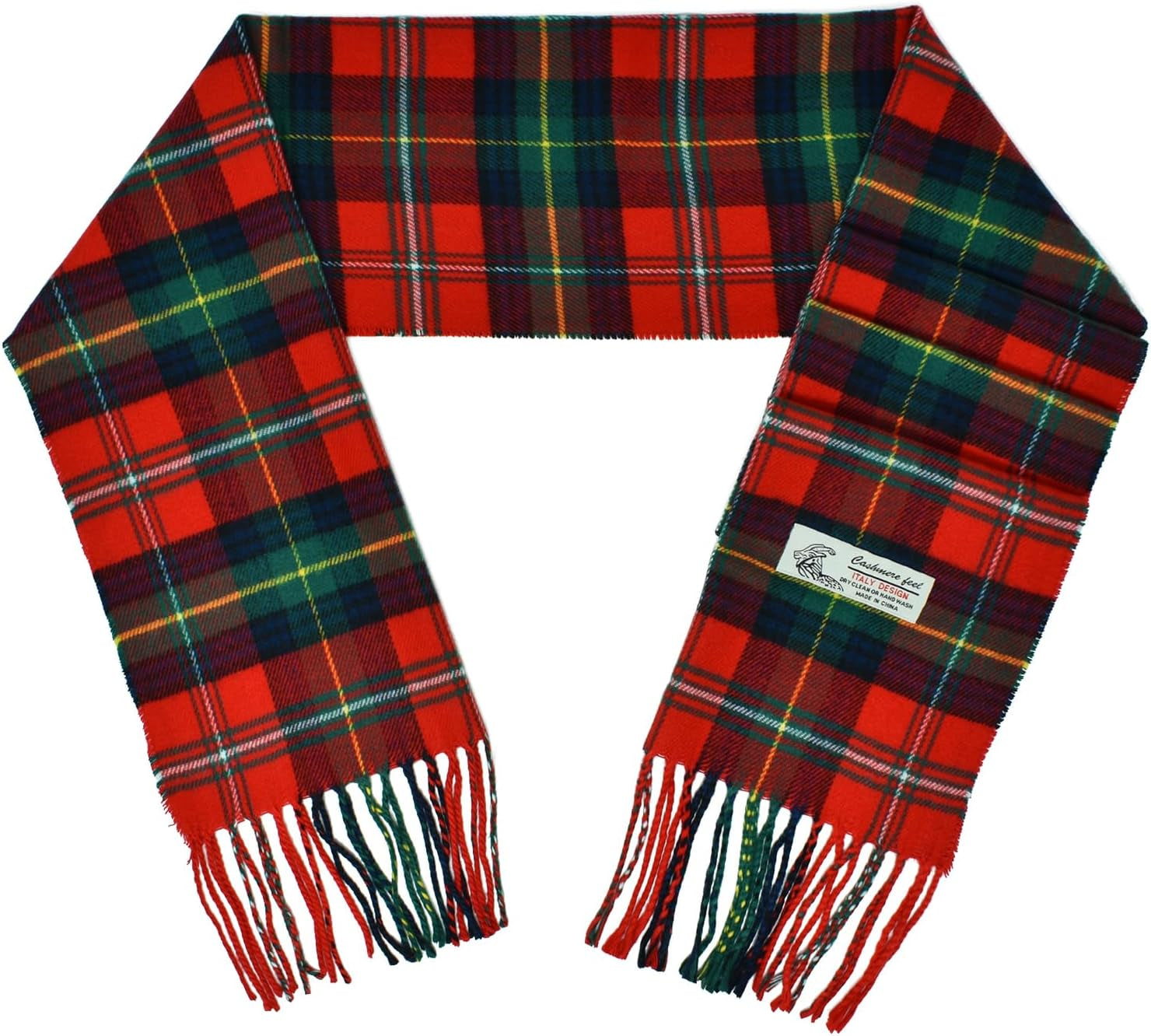 Glory Max Scottish Stewart Tartan Plaid Luxurious Winter Scarf Soft Cashmere Feel 72"X12"