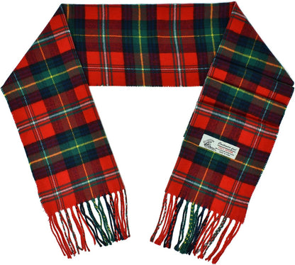 Glory Max Scottish Stewart Tartan Plaid Luxurious Winter Scarf Soft Cashmere Feel 72"X12"