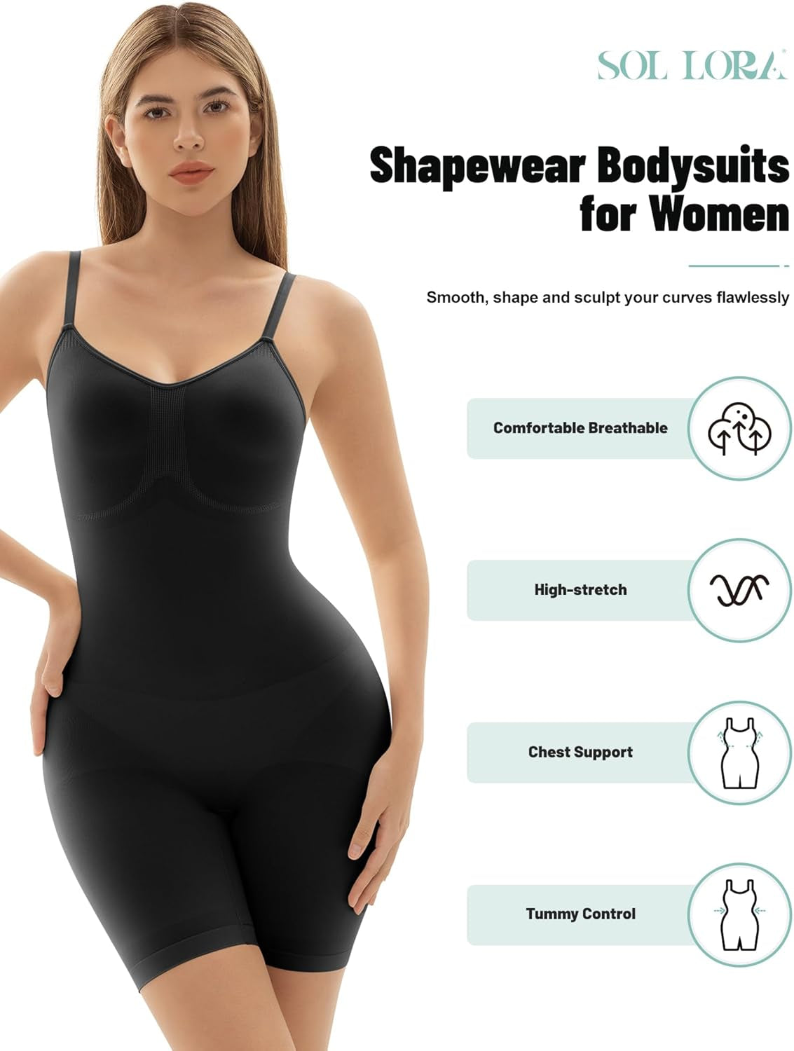 Butt lifter body shaper seamless side silhouette
