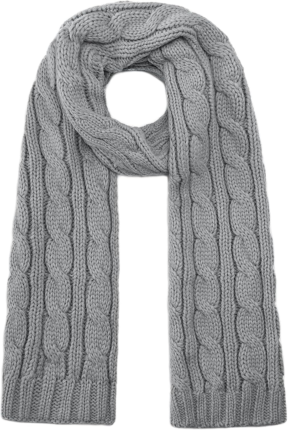 Passionbility Winter Scarf for Women Warm Winter Knit Scarf Cable Chunky Soft Scarves for Cold Weather