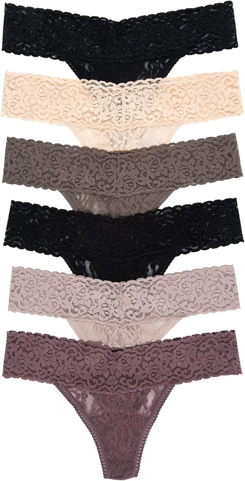 Felina 6-pack thongs in various colors and styles