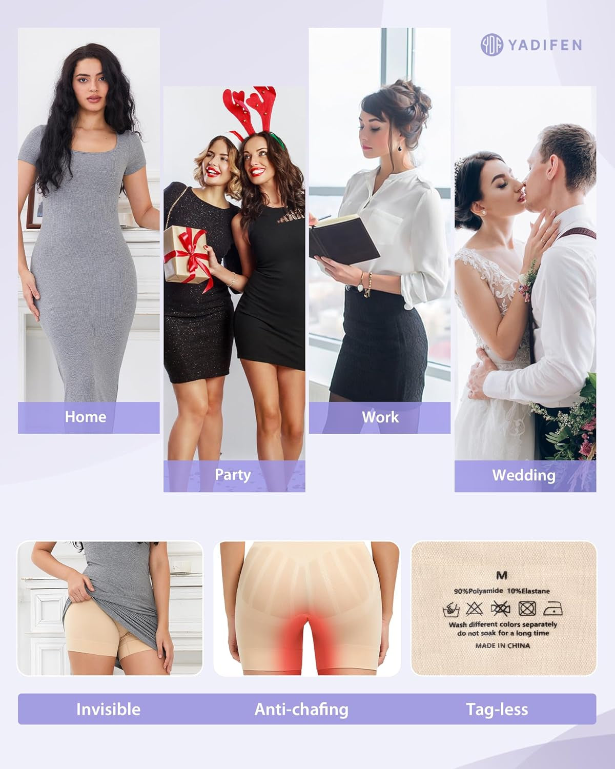 Tummy control shorts on model sculpted appearance