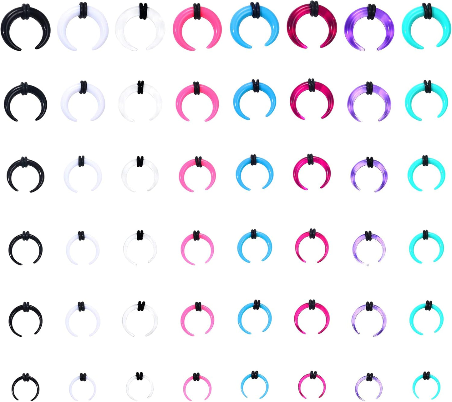 YADOCA 48 piece septum stretching kit with all gauges
