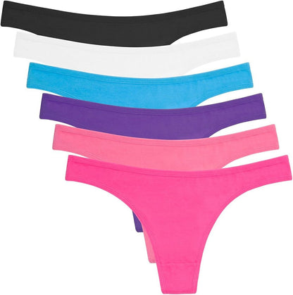Lightweight cotton thong panties for all-day comfort wear