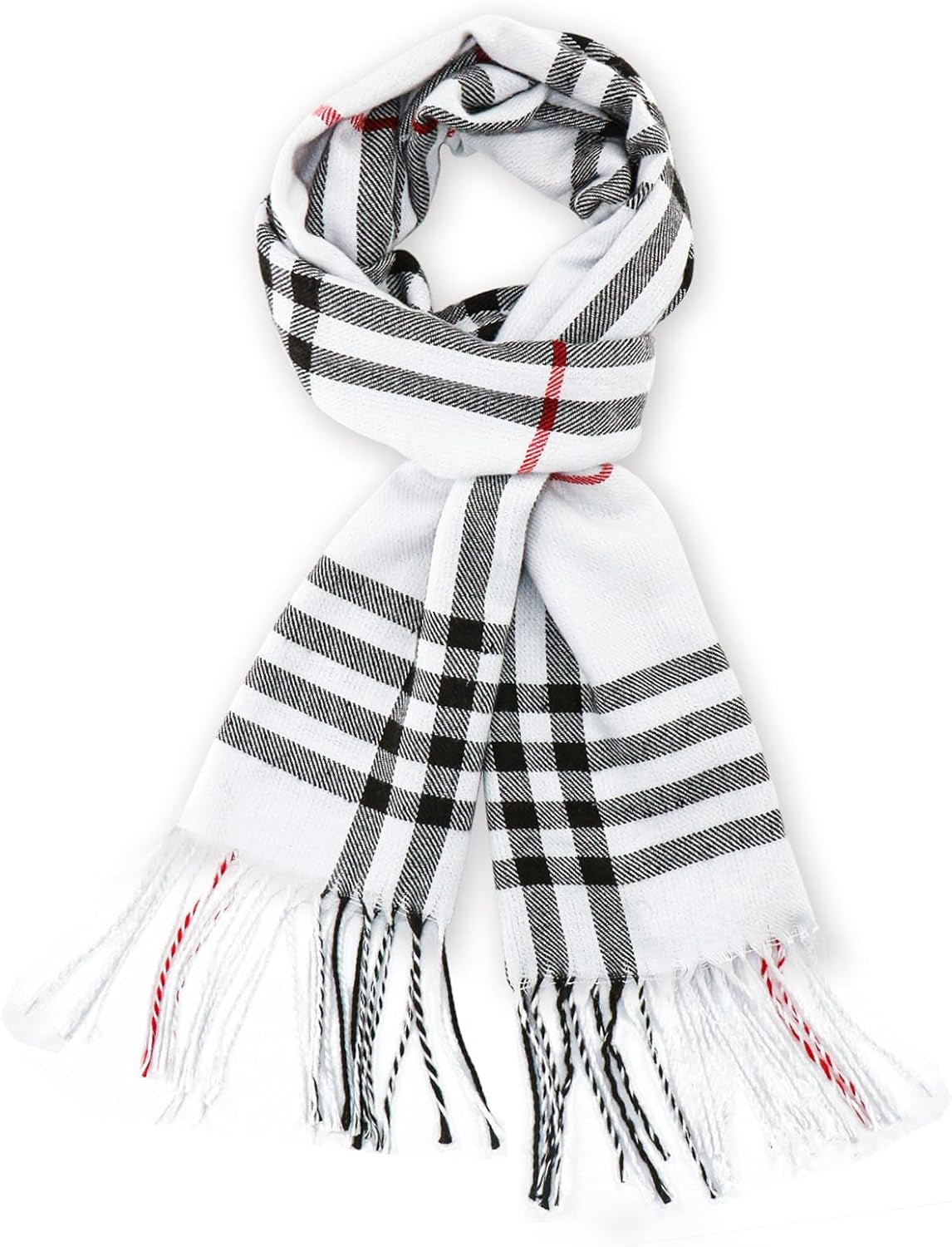 Vimate Plaid Scarf for Men Women Super Soft Classic Tartan Checkered Neck Scarves