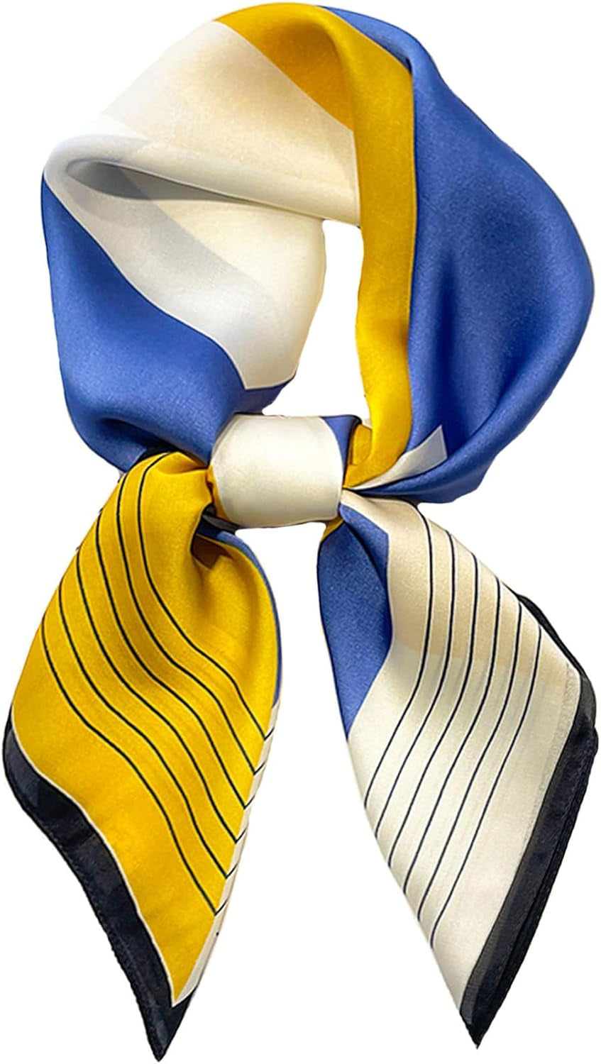 Neck Scarf for Womens Silky Head Scarves Hair Bandanas Square Scarf Fashion Accessories Lightweight