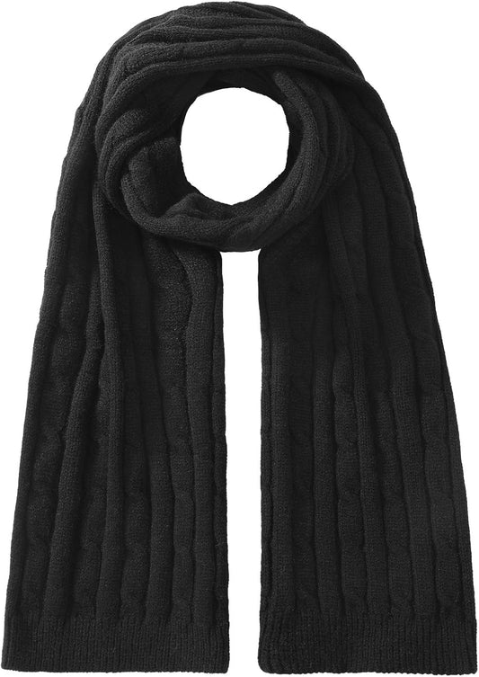 Passionbility Winter Scarf for Women Warm Winter Knit Scarf Cable Chunky Soft Scarves for Cold Weather