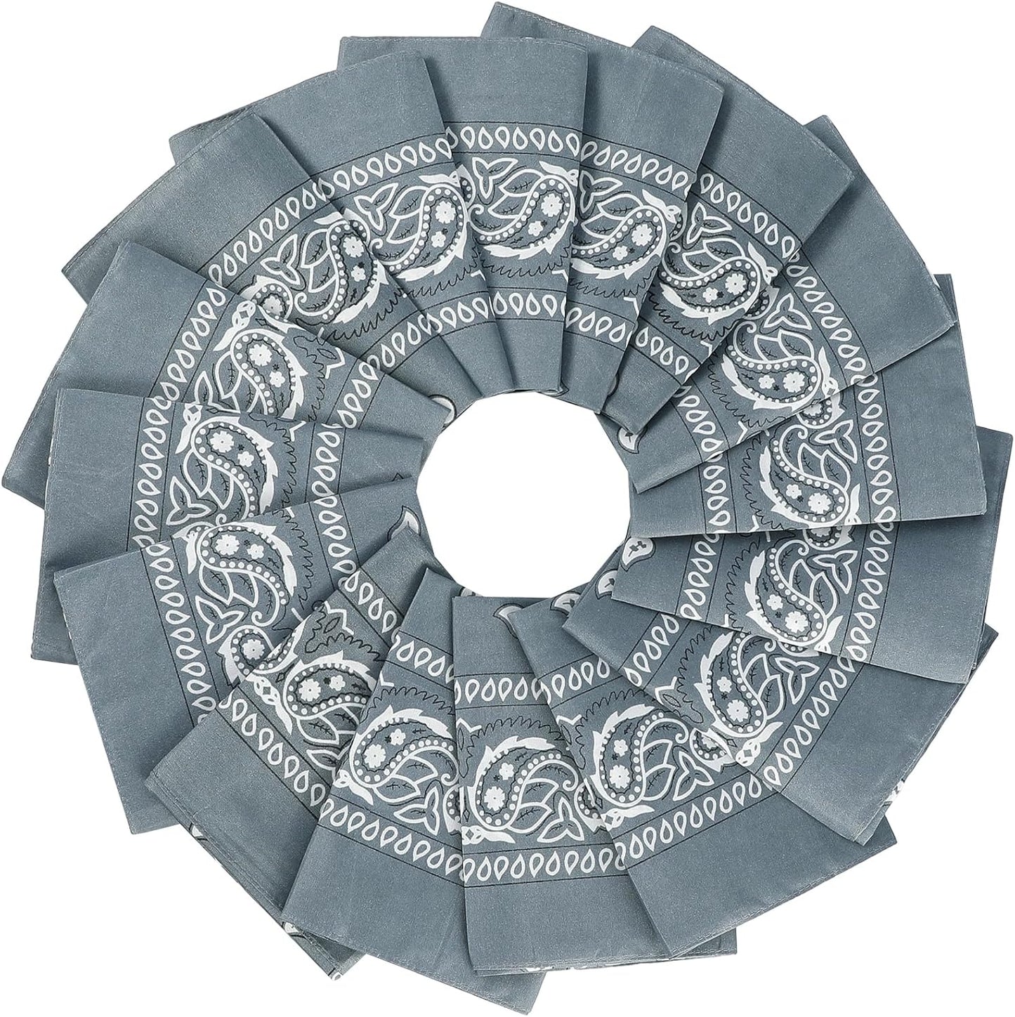 16Pcs Bandanas Multi-Purpose Party Outdoor Favor Scarf Headband Handkerchiefs for Women Men Boy Girls