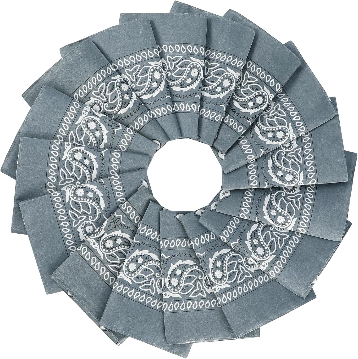 16Pcs Bandanas Multi-Purpose Party Outdoor Favor Scarf Headband Handkerchiefs for Women Men Boy Girls