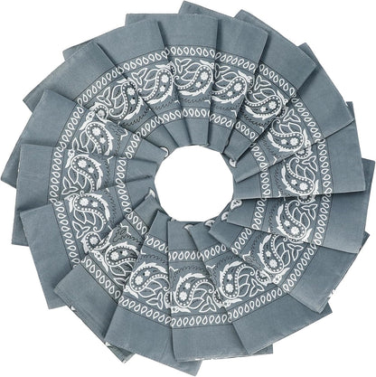 16Pcs Bandanas Multi-Purpose Party Outdoor Favor Scarf Headband Handkerchiefs for Women Men Boy Girls