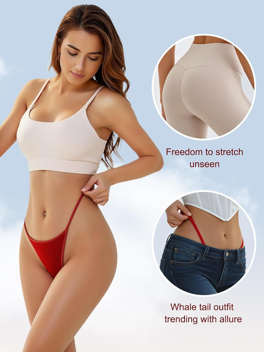 Stretch G-string underwear for women comfortable wearing