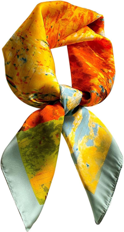 Satin Bandanas Head Scarf for Women Hair Scarves Accessories Lightweight Fashion Wrap Neck Silk Sleeping Headscarf