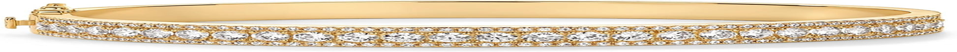 PAVOI 14K Gold Plated Cubic Zirconia Bangle Tennis Bracelets for Women | Classic Love Cuff Bangle Bracelets
