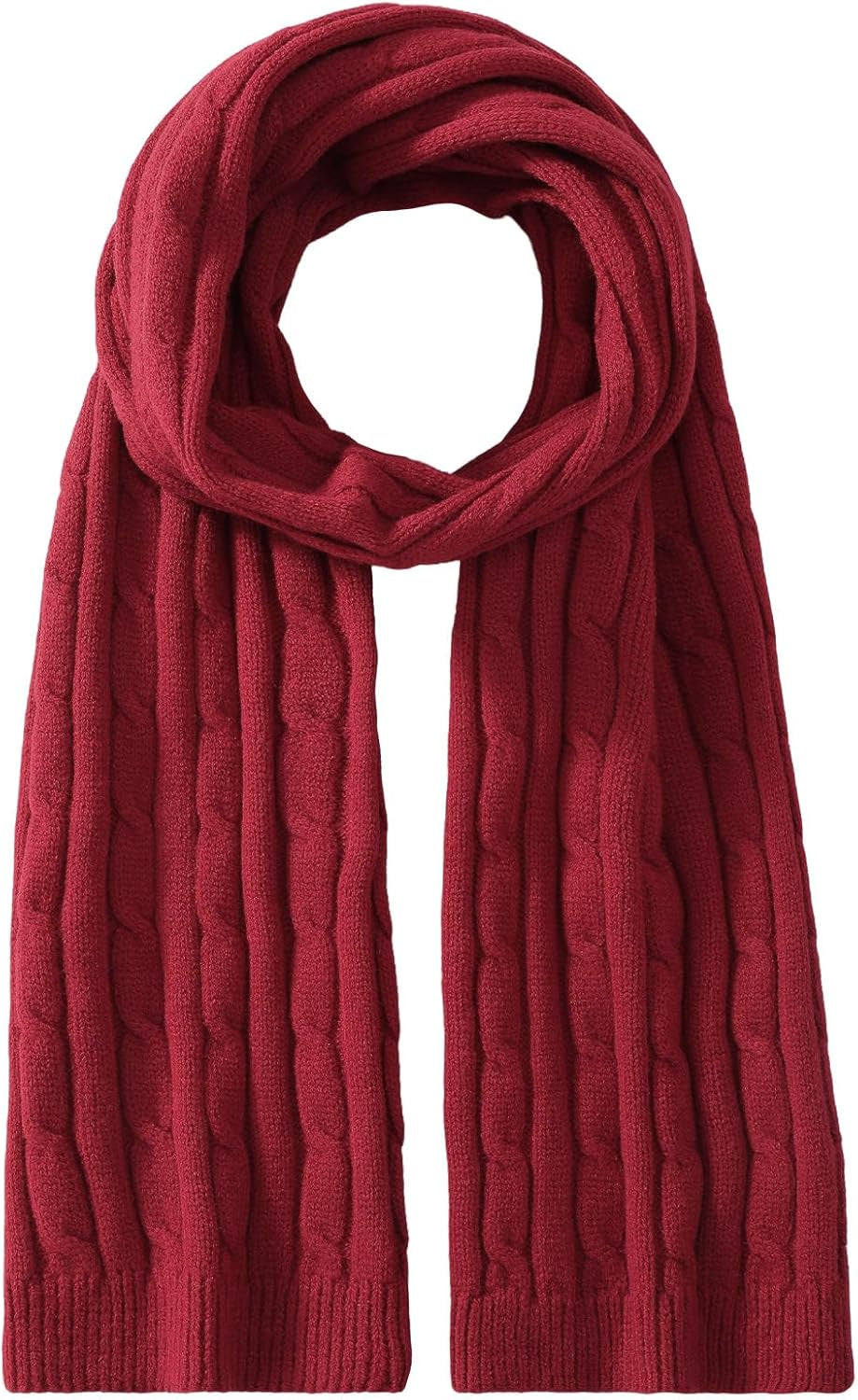Passionbility Winter Scarf for Women Warm Winter Knit Scarf Cable Chunky Soft Scarves for Cold Weather