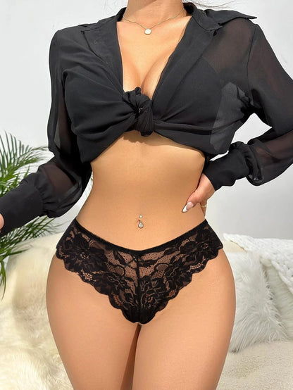 Comfortable cheeky lace panties for women everyday wear