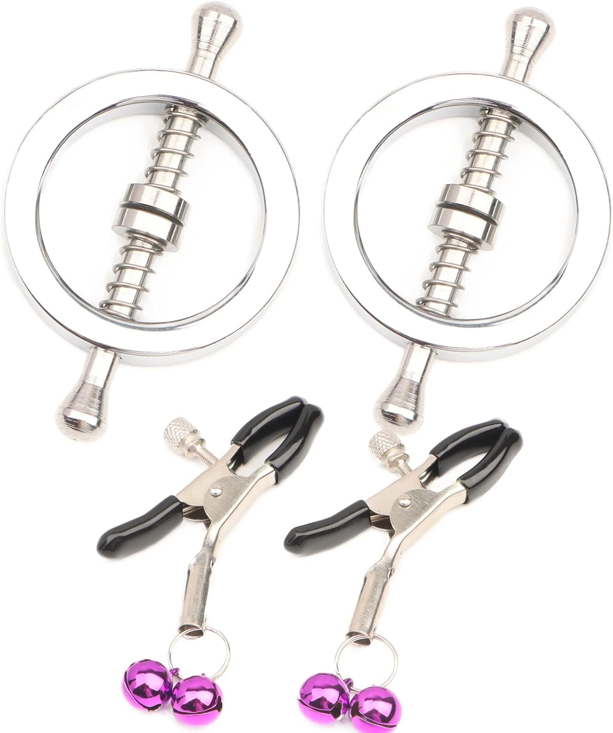 Stainless Steel Fake Nipple Piercing Fake Nipple Rings Non-Piercing Jewelry Body Jewelry Clips for Women