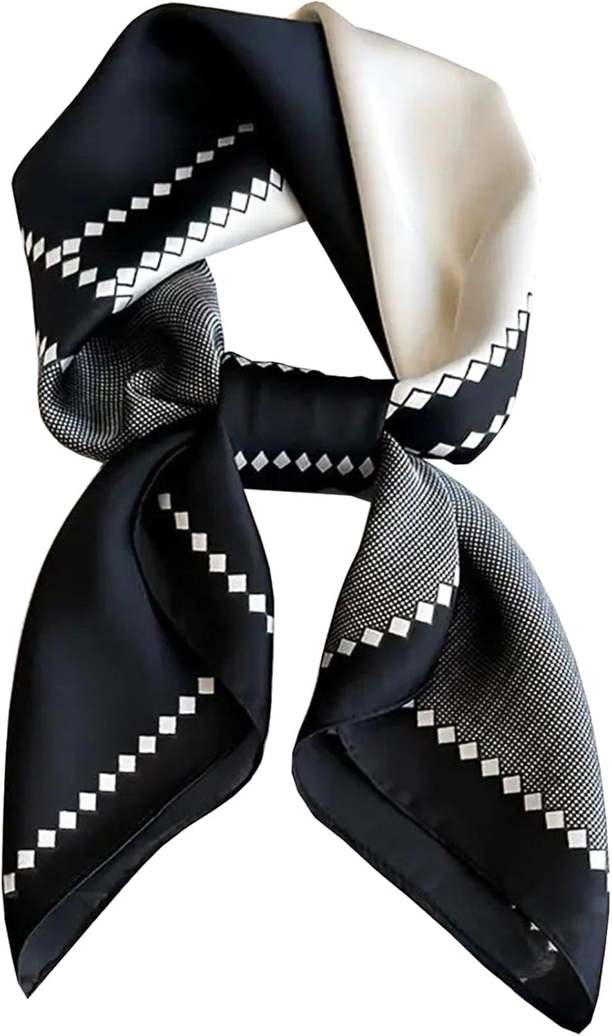 Neck Scarf for Womens Silky Head Scarves Hair Bandanas Square Scarf Fashion Accessories Lightweight