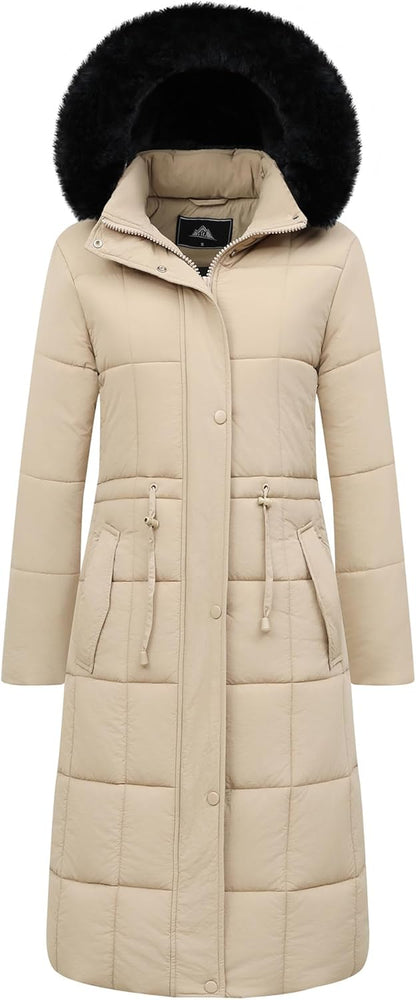 GOLDLADIES Women'S Winter Coat Long Waterproof Parka - Warm Snow Winter Jacket for Women, Cold Weather Outerwear