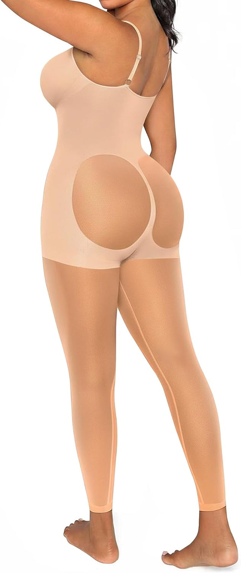 SHAPELLX full body shapewear showing before and after results