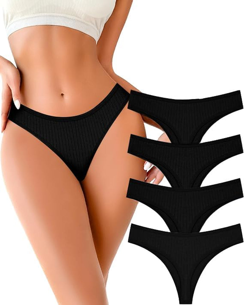 Pack of cotton thongs for women sizing guide