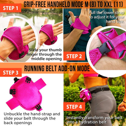 Waterproof running belt pocket for keys money and gel packs