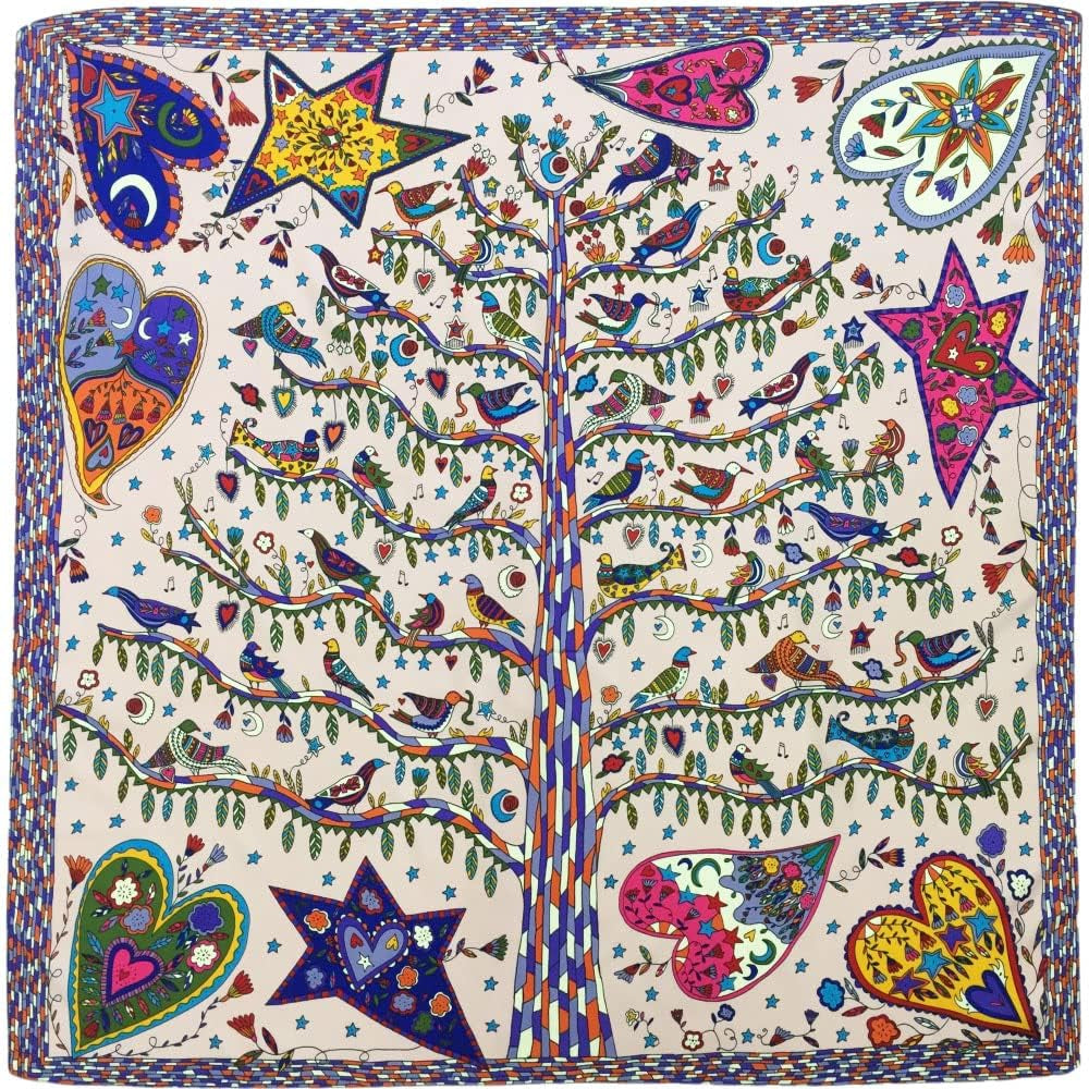 Julunar Silk like Head Scarf for Women - Satin Large Hair Scarves - 35" Square Silk Hair Wrap for Sleeping with Gift Packed