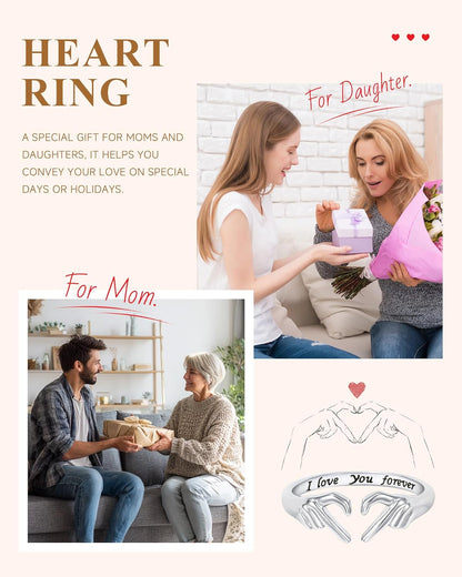 Sterling silver heart Claddagh ring in three metal finishes